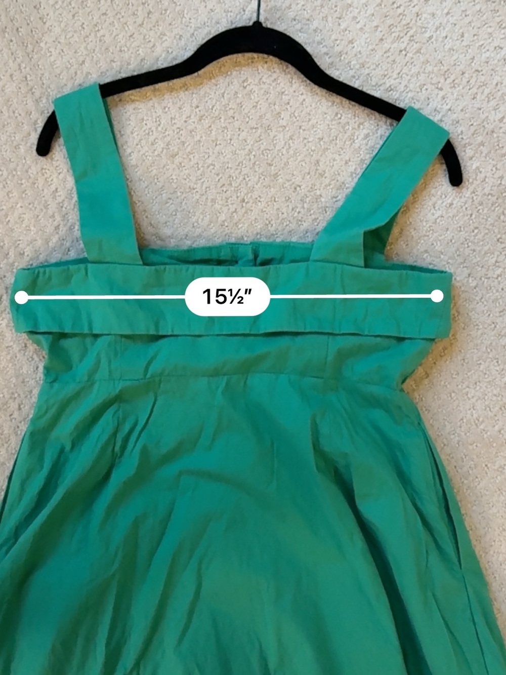 Avara Green and Navy Button-Front Midi Swing Dress Small - Picture 6 of 8